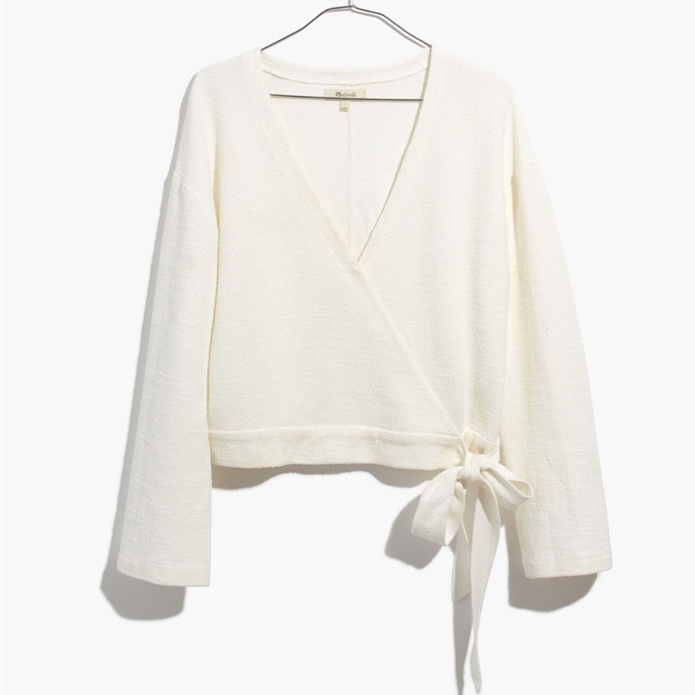 Madewell Texture & Thread Wrap Top